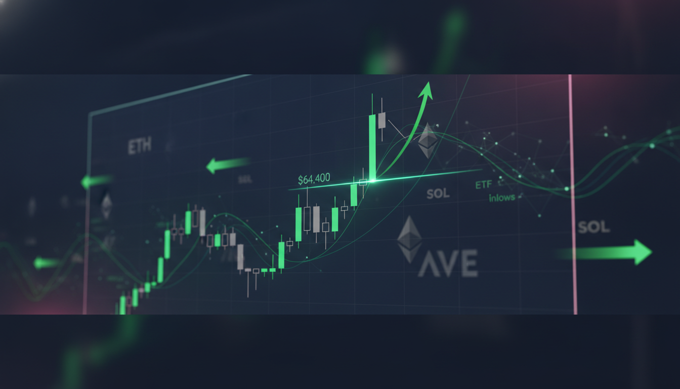 Crypto Market Update Today: Bitcoin Retests $64K, Altcoins Wake Up, and ETF Flows Turn Green