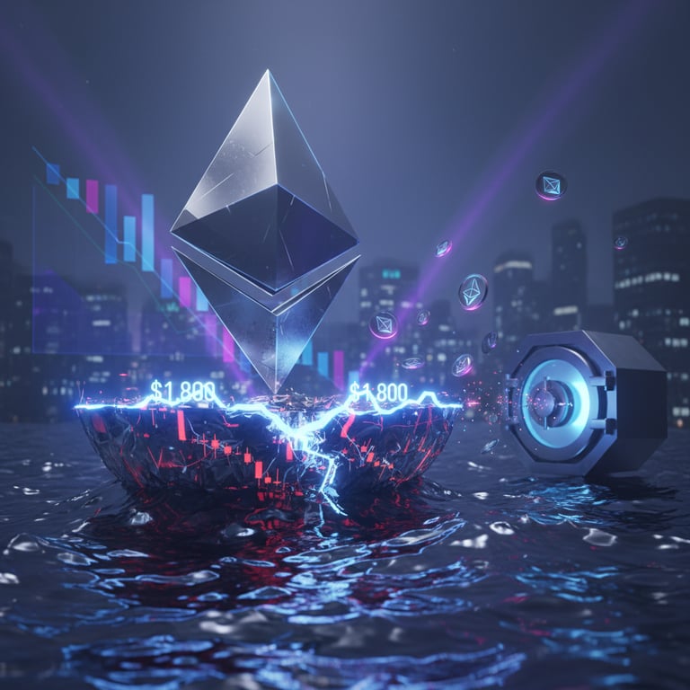 Ethereum Latest News: ETH Slips Below $1,800 as Treasury Giants Bleed and ETFs Stack Staked Ether