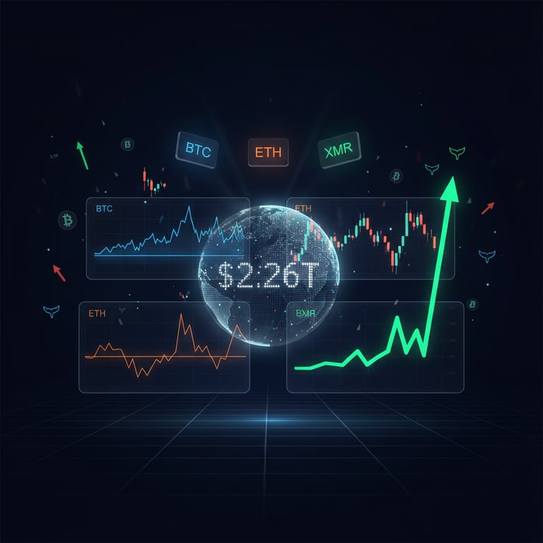 Crypto Market Update Today: BTC Wobbles, XMR Rips, and the $2.26T Question
