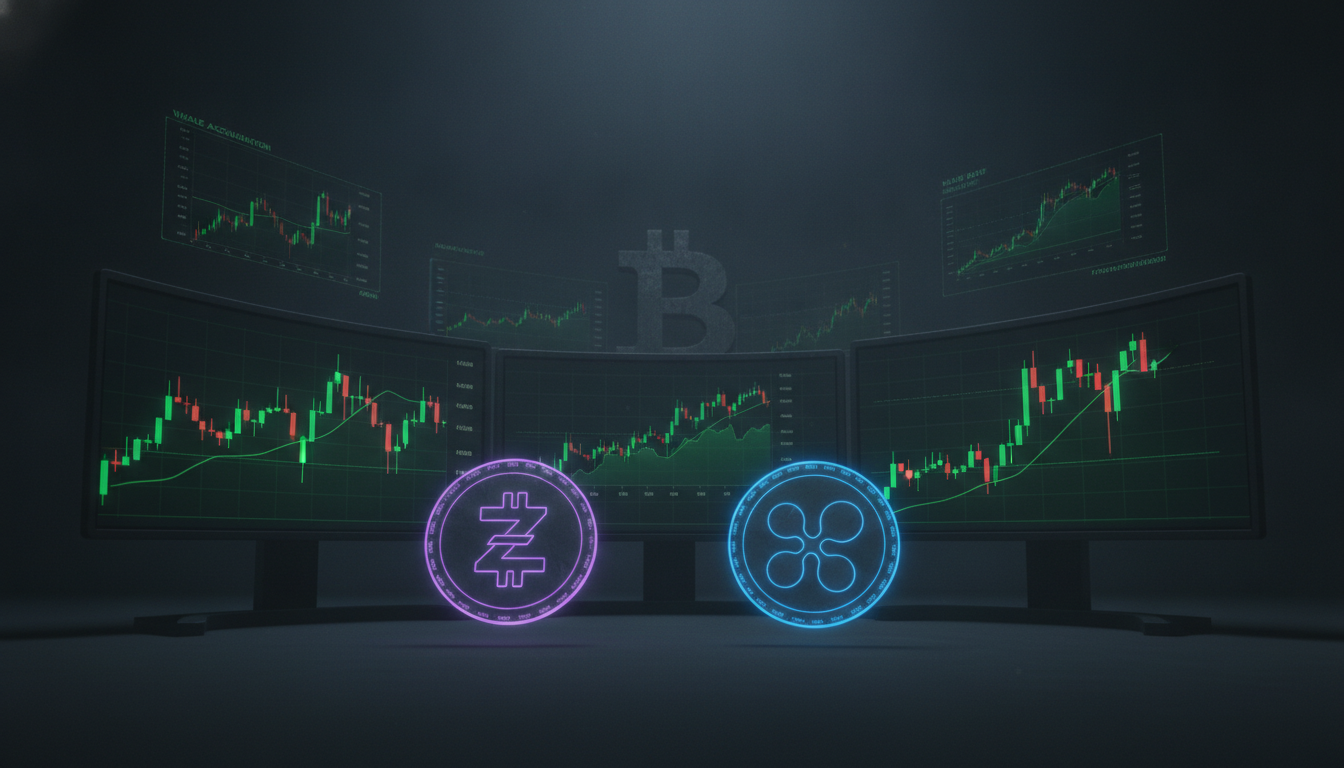 Trending Crypto Coins Today: ZEC Rockets, XRP Whales Load Up, and Altcoins Rotate Hard
