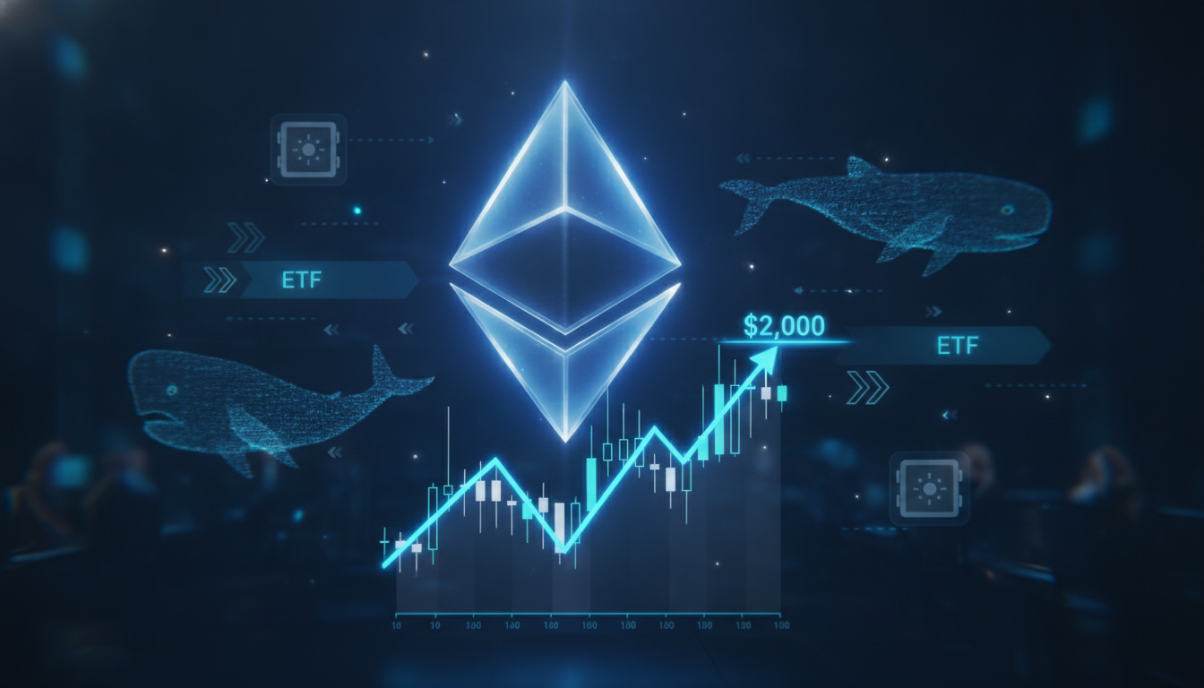 Ethereum Latest News: ETH Rips Toward $2,000 as Institutions Load Up and ETF Flows Return