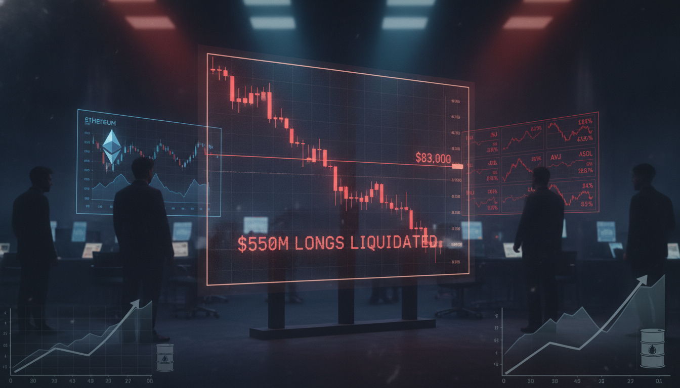 Crypto Market Update Today: Bitcoin Slips Below $83K as Altcoins Bleed and Risk-Off Mood Takes Over