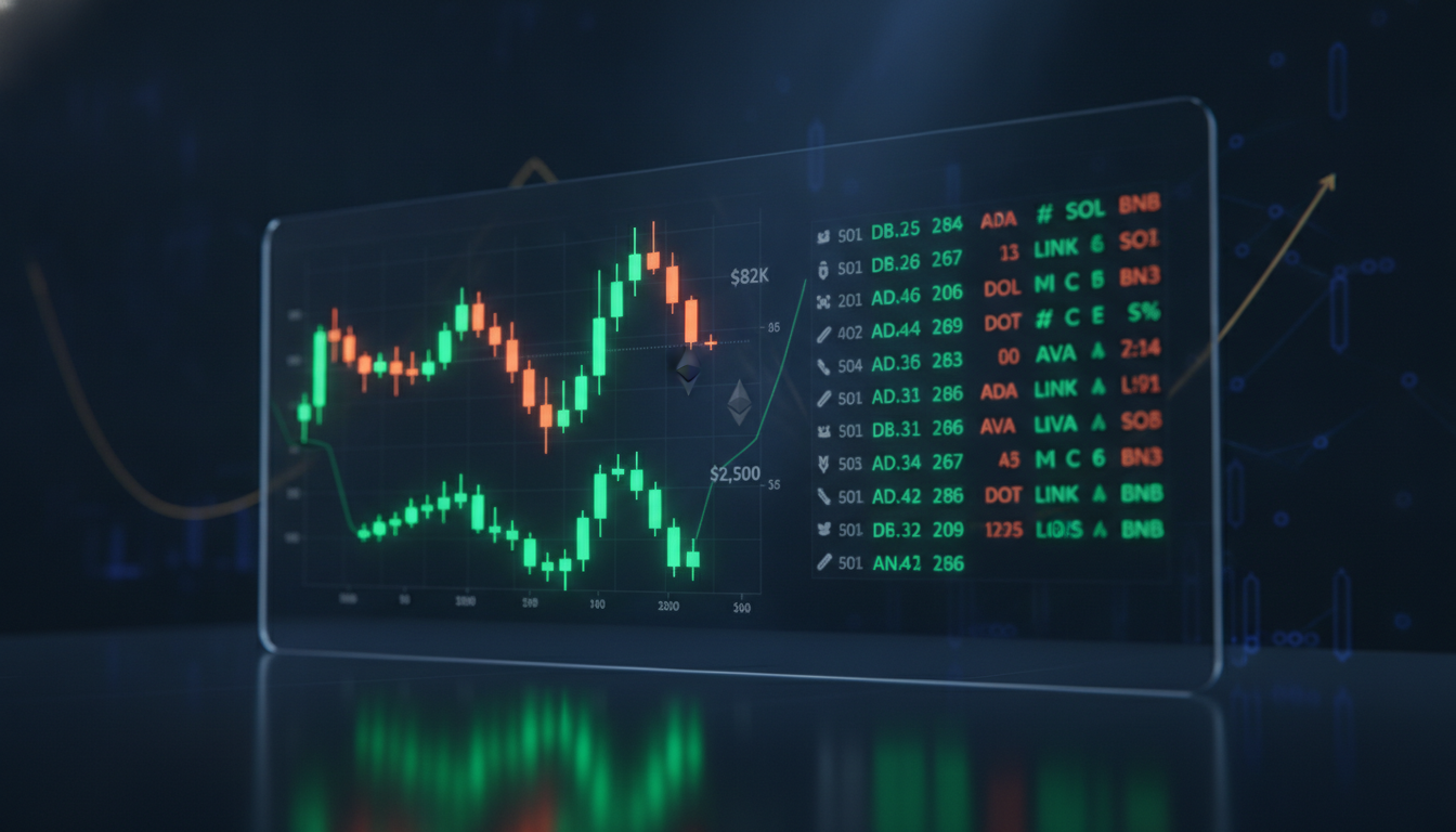 Crypto Market Update Today: BTC Holds $82K as Alts Flash Green and Macro Pressure Builds