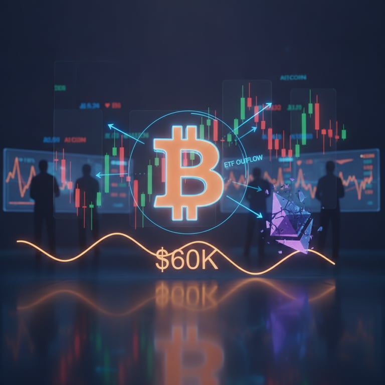 Crypto Market Update Today: Bitcoin Wobbles, ETF Outflows Bite, and Altcoins Hunt for Footing