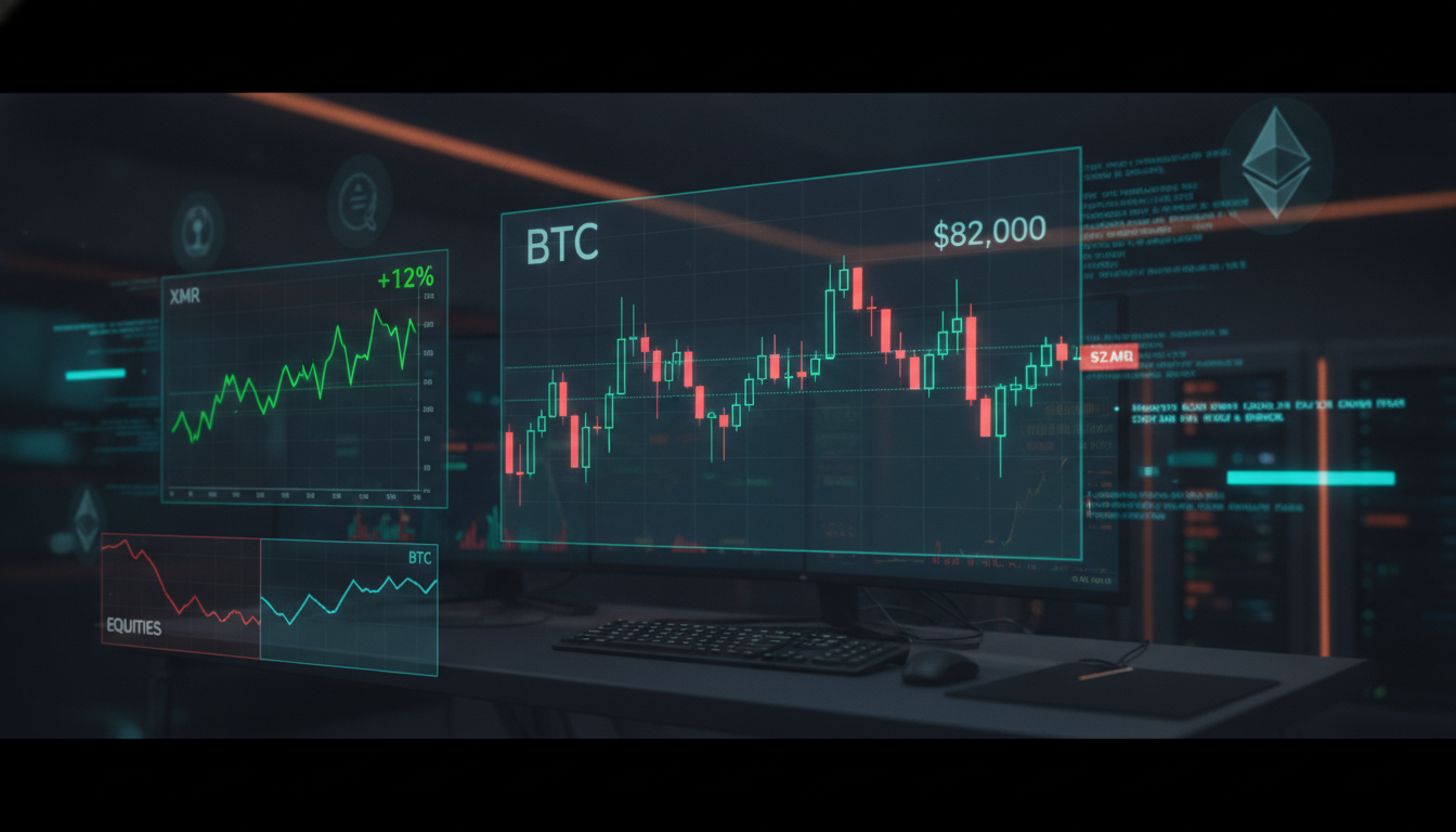 Crypto Market Update Today: BTC Clings to $82K as Monero Rips and Stablecoin Rules Land
