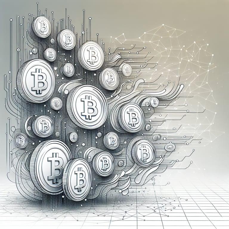 Cryptocurrencies like Bitcoin and Ethereum are fungible, meaning each unit is interchangeable and serves as digital currency.