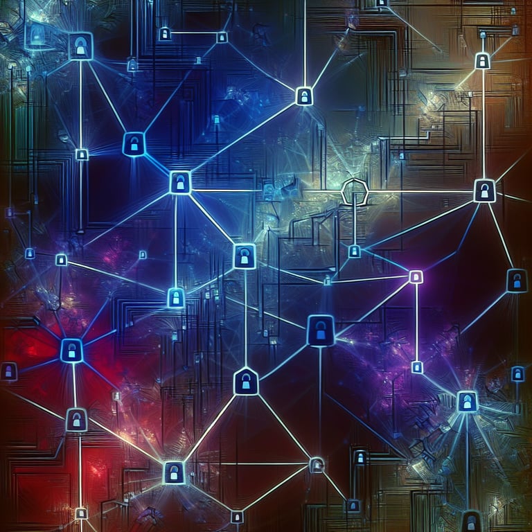 The complex web of crypto transactions used in illicit activities.