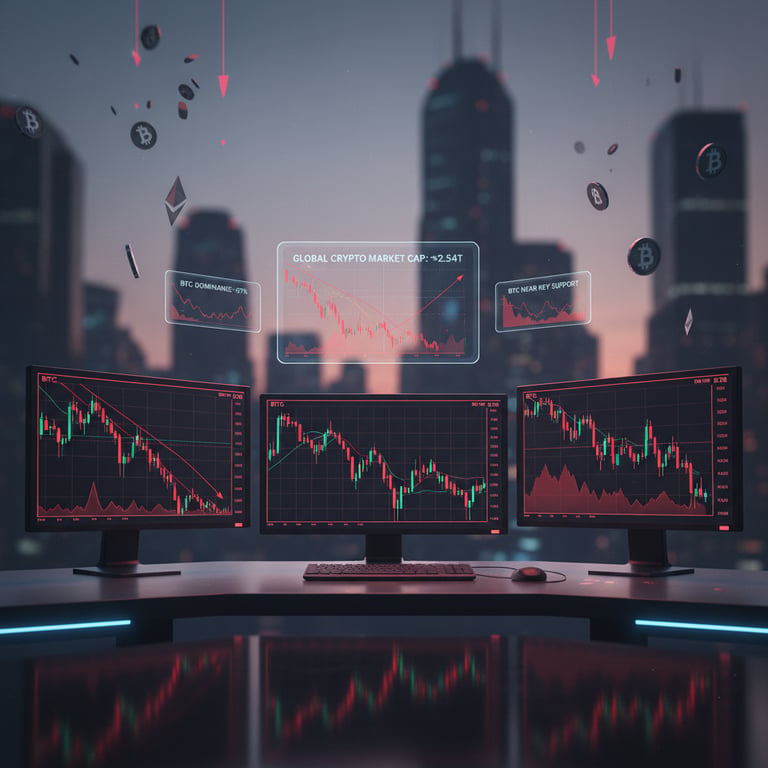 Crypto Market Update Today: Bitcoin Slides, Altcoins Bleed, and Risk-Off Mood Takes Over