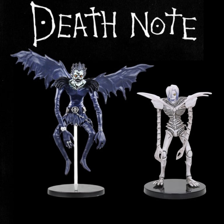 Premium PVC Anime Death Note Figure of Ryuk Ryuuku Rem - Realistic Action Figure Model for Collectors, Halloween Decor, and Gifts - High-Quality Sculpting and Painting, Vibrant Colors, Detailed Design - Perfect for Anime Enthusiasts, Display, and Play