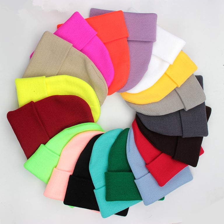 Premium Wool Blend Unisex Skullcap Beanie Hat for Skiing and Snowboarding - Soft and Warm Knit Cap in 24 Colors - Cozy Winter Gorro Cap for Men and Women - Versatile Outdoor SkullCap Hats for Autumn and Winter Seasons