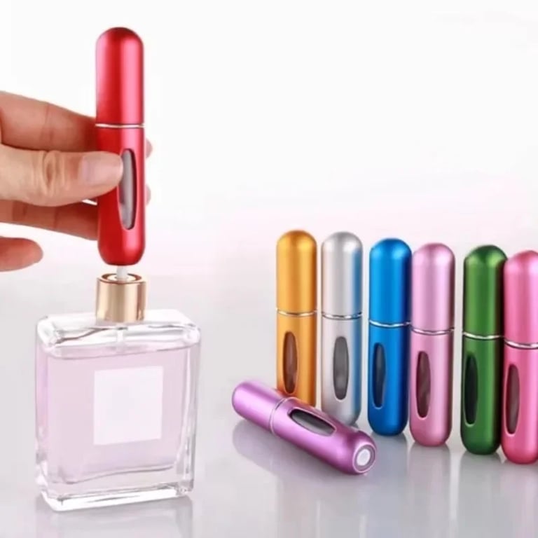 5ml Portable Mini Refillable Perfume Bottle with Leak-proof Design and Convenient Spray Function - Travel-friendly Atomizer for Perfume, Cologne, Essential Oils - Eco-friendly and Reusable Scent Pump Container - Durable and Lightweight Transparent Cosmetic Spray Jar for On-the-Go Use