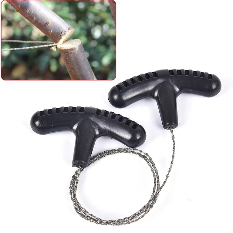 Durable Stainless Steel Wire Saw Tool for Camping, Hiking, and Survival - Compact Portable Manual Cutting Tool for Outdoor Adventures - Multi-functional Tool for Wood, Plastic, and Metal - Essential Survival Gear for Campers and Hikers
