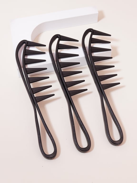 Wide Teeth Large Hair Comb for Thick & Long Hair - Shun Hair Hair Removal Comb for Men & Women, Dry & Wet Hair Detangler - Hygienic & Easy to Clean Detangling Comb with Wide Teeth for Smooth Styling & Preventing Breakage - Ideal for Curly, Straight, Thick, Fine Hair