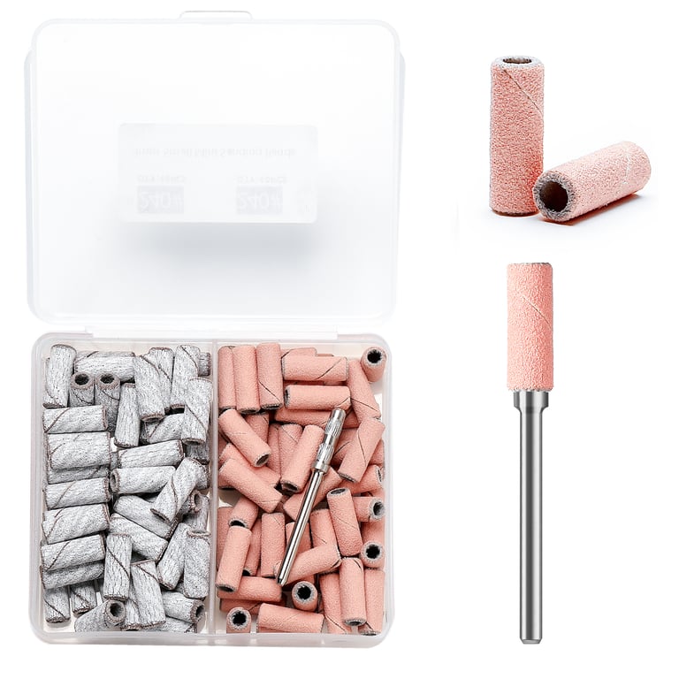 Premium Mini Zebra Nail Sanding Bands Set - 80pcs for Electric Nail Drill Machines, UV Gel & Acrylic Polish Removal - Durable & Versatile Nail Accessory Tool for Salon-Quality Results at Home