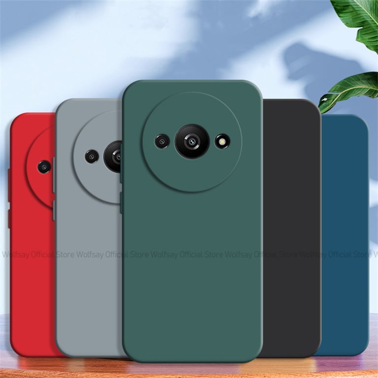 Shockproof Liquid Silicone Funda Case for Xiaomi Redmi A3 - Precision Fit, Anti-Fingerprint Coating, Easy to Clean - High-Quality TPU Material, Soft Grip, Scratch and Impact Protection