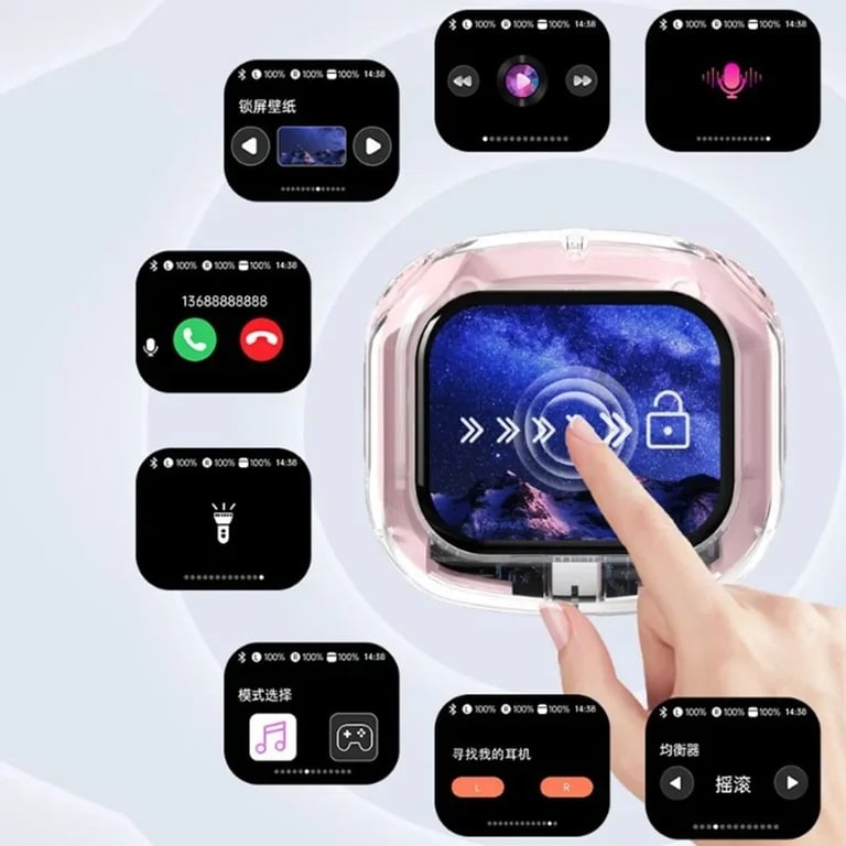 Crystal-Clear HIFI Noise Reduction Bluetooth Earphones with Intelligent Touch Control, True Wireless Stereo Technology, Long Battery Life, and Comfortable Fit. Enjoy Rich Stereo Sound, Hands-Free Convenience, and All-Day Comfort for Music, Videos, Calls. Perfect for Workouts, Commutes, and Relaxation.