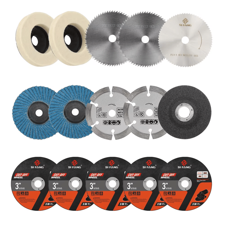 Premium Resin Circular Saw Blade Grinding Wheel - 3-Inch Diameter for Precision Cutting and Efficient Sanding - Ideal for Woodworking, Metalworking, and DIY Projects - Easy Attachment to Angle Grinders - Durable and Versatile Tool for Professionals and Hobbyists