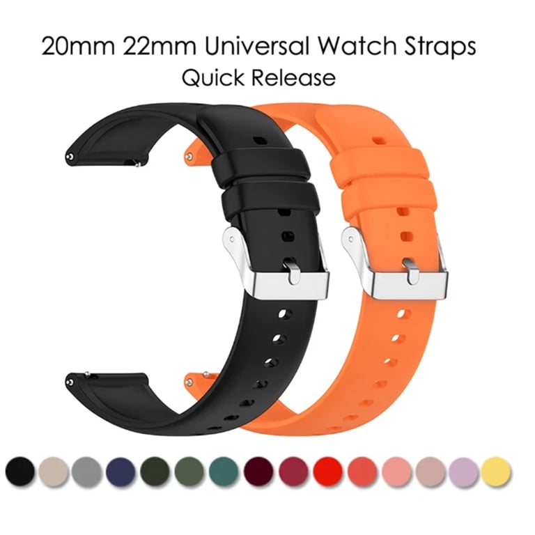Premium Silicone Watch Strap | Soft, Flexible & Durable | 20mm/22mm Lug Width | Universal Compatibility for P22 Smartwatch | Quick-Release Spring Bars | Stainless Steel Buckle | Secure Fit | Sleek & Modern Design for Casual & Formal Wear | Comfortable & Long-Lasting Performance