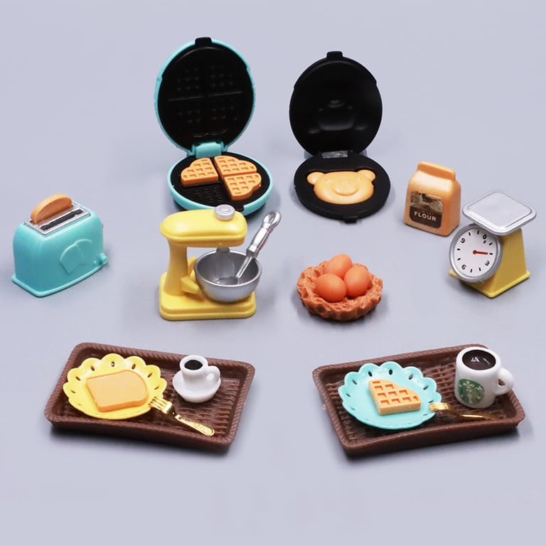 DIY Miniature Bear Biscuits Dollhouse Set with Realistic Furniture and Interactive Kitchen Toys - Perfect Girl Gift for Creative Play and Fine Motor Skills Development - Easy Assembly Instructions Included