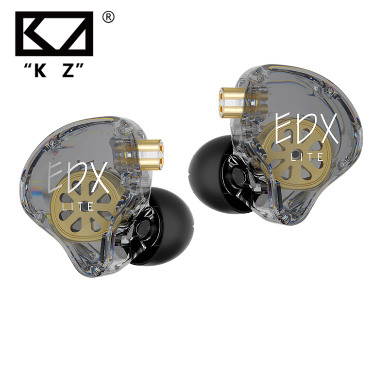 KZ EDX Lite Earphones - Dynamic HIFI Bass, Ergonomic Design, Noise-Canceling, Durable Construction, In-Line Controls, Wide Compatibility - High-Quality Sound Performance for Sports and Active Lifestyles