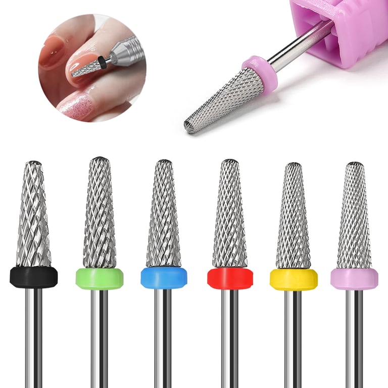 Professional Grade Precision Cutting 3/32 Carbide Nail Drill Bit - Cross Cut Design for Manicures, Shaping, and Nail Art - Durable and Versatile Accessory for Nail Technicians and DIY Enthusiasts - Easy to Use Multi-Purpose Burr for Clean and Precise Results
