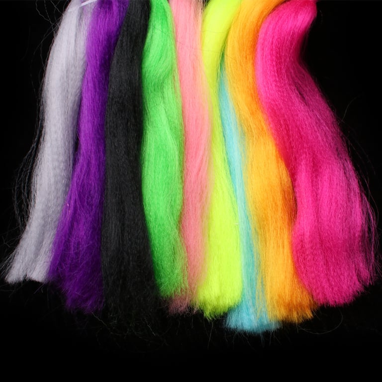 Premium 30CM Streamer Minnow Fibers - 14 Vibrant Colors for Fly Fishing Lures - Durable Water-Resistant Synthetic Material - Easy to Tie and Work With - Versatile Applications for Bass, Pike, Saltwater - Lifelike Movement for Effective Lure Enhancement