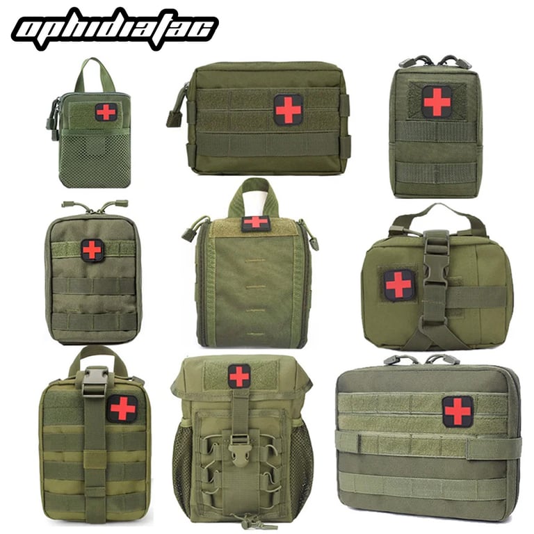 Multi-functional IFAK EDC Bag Waist Bag for Emergency Preparedness - Durable, Versatile, and Comfortable Outdoor Survival Gear with Multiple Compartments, Water-Resistant Construction, and Quick-Release Buckles - Ideal for Camping, Hiking, and Hunting Adventures