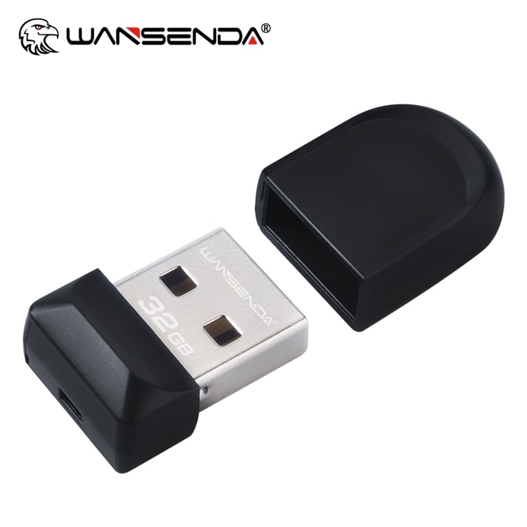WANSENDA Super Mini Waterproof USB Flash Drive | Real Capacity Storage 4GB-64GB | High-Speed USB 2.0 | Plug-and-Play | Wide Compatibility for Laptops, Desktops, Smart TVs, Car Audio Systems - Compact Portable Design
