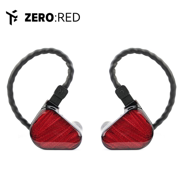 TRUTHEAR x Crinacle ZERO:RED Dual Dynamic Drivers In-Ear Headphones with Detachable Cable - Premium Audio Quality, Noise Isolation, Stylish Red Design - Perfect for Audiophiles and Music Enthusiasts