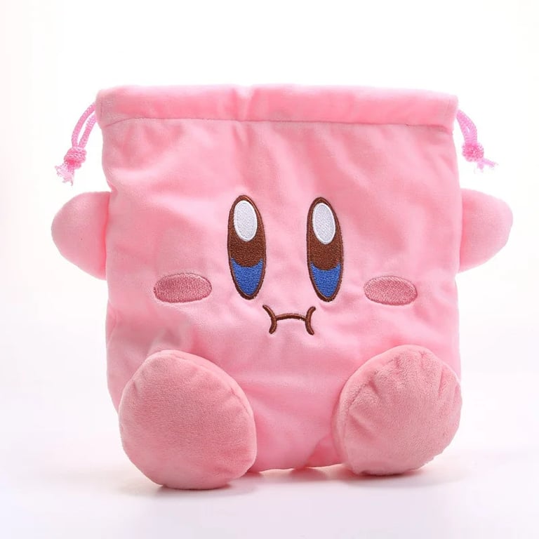 Star Kirby Storage Bag Cosplay Cosmetic Bag Cute Cosplay Toy Portable Drawstring Pocket Kawaii Kirby Cartoon Coin Purse Gift