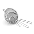 Stainless Steel Fine Mesh Flour Sieve Set with Easy-Grip Handle - 3 Pack for Sifting Flour, Cocoa Powder, Tea, and Eggs - Durable and Dishwasher Safe Kitchen Strainers for Smooth Consistency and Residue-Free Liquid - Essential Baking and Cooking Tool for Professional Chefs and Home Cooks