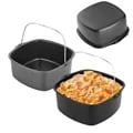 Non-Stick Cake Baking Tray Basket for Philips Air Fryer Models - Durable Construction, Optimal Air Circulation, Easy to Use, Versatile Accessory - Ideal for Cakes, Bread, Pastries, Roasting Vegetables, Cooking Meats - Enhanced Baking Performance, Easy Release, Hassle-Free Cleaning