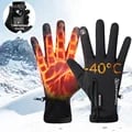 Waterproof and Windproof Winter Gloves with Thermal Insulation, Touch Screen Compatibility, Adjustable Cuff Closure - Ideal for Skiing, Snowboarding, Hiking - Multi-Purpose Cold Weather Outdoor Activities Accessory