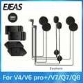 High-Quality Audio Motorcycle Helmet Headset with Type-C Plug for EJEAS V4PLUS / V6 PRO+ - Clear Communication & Easy Control for Bikers - Durable & Weather-Resistant Design with Optional Clip & Base - User-Friendly & Reliable Earphone for Seamless Riding Experience