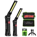 Multi-Functional COB LED Work Light with Dimmable Flashlight, Inspection Lamp, and Power Bank - Bright, Efficient, and Portable Magnetic Hook Rechargeable Flashlight for Garage, Workshop, Camping - Long-Lasting Battery, Durable Construction - USB Rechargeable COB LED Inspection Light