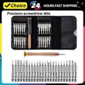 Precision 25-in-1 Electronic Torx Screwdriver Set with CR-V Steel Bits for iPhones, Cameras, Watches, Tablets, PCs - Durable, Ergonomic Design for Comfortable Grip, Portable Case for On-the-Go Repairs - Ideal for Delicate Electronic Repairs, DIY Projects, Versatile Applications