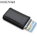 RFID Carbon Fiber Card Holder with Automatic Pop-Up Feature - Slim, Lightweight, and Durable Wallet for Men - Advanced RFID Blocking Technology - Easy Access and Organization - Stylish and Functional Accessory for Everyday Use