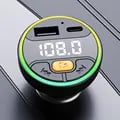 Bluetooth 5.3 Car FM Transmitter with Hands-Free Calling, USB C Rapid Charging, FM Modulator Technology, and MP3 Player Adapter - Enhanced Connectivity for Safe and Enjoyable Driving Experience