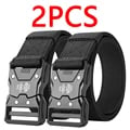 2PC Tactical Waist Belt with Durable Automatic Buckle for Outdoor Adventures - Unisex Men and Women's Adjustable Belt with Multiple Pockets for Storage - Easy to Clean and Maintain, Ideal for Hiking, Camping, and Hunting