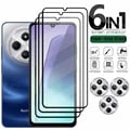 Redmi 14C Tempered Glass Screen Protector with Full Cover Glue, 9H Hardness, HD Clarity, Easy Installation, and Lens Protector for Xiaomi Redmi 14C - Scratch, Drop, Impact Protection