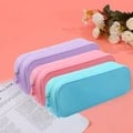 Kawaii Colorful Silicone Pencil Case with Cute Design, Durable Material, Spacious Storage, Convenient Zipper Closure - Ideal Gift for Students and Artists