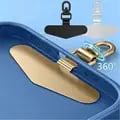 360 Rotatable Steel Phone Tether Tab with Safety Connecter Piece - Durable Metal Patch Gasket for Smartphone Lanyard - Easy Installation and Versatile Compatibility - Enhanced Safety Features for Accidental Drops Prevention