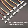 High-Quality JST XH2.54 Connectors Set with Versatile Pin Options and Multiple Wire Lengths - 2/3/4/5/6/7/8 Pin Male/Female Connectors, 10cm/20cm Wires, 26AWG Gauge - Easy Plug & Socket Design for Quick Assembly, Secure & Reliable Connection for Electronic Projects