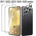 2+2 Fingerprint Scanning Glass Screen Protector for Samsung S25, S24, S23, S22, S21 - Crystal Clear Display, Camera Protection, Easy Installation, Durable & Long-Lasting - Advanced Security Features, HD Viewing Experience, Scratch-Resistant, Shatterproof - Compatible with Galaxy S25 Ultra & S24 FE Models