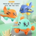 Interactive Push and Go Animal Aircraft Toys Set for Toddlers 1-3 - Easy-to-Use Baby Racing Cars for Fine Motor Skill Development - Safe and Durable Infant Play Vehicle Gift Idea