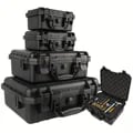 Durable and Waterproof Hard Carry Case with Customizable Storage Space, Safety Protector, Multi-functional Organizer, Portable Design - Ideal for Tools, Electronics, Accessories - Professional and DIY Tool Storage Solution