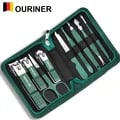 Professional Stainless Steel Manicure and Pedicure Set with Nail Clippers, Cuticle Trimmers, Tweezers, and Travel Case - Complete Nail Care Kit for Home and Travel - Ergonomic Design for Comfortable Grip and Precision Nail Grooming - Perfect Gift Idea for Personal Grooming Enthusiasts