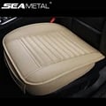 Luxury PU Leather Universal Fit Car Seat Covers Set - Premium Quality, Comfortable Cushion Design, Water-Resistant, Non-Slip Backing, Complete Front and Rear Bench Protection - Black, Stylish and Elegant Look, Easy Installation and Maintenance, Compatible with Side Airbags