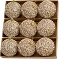 Set of 30 Champagne Gold Glitter Christmas Ball Ornaments - Premium Quality Plastic Decorations for Xmas Tree, Wreaths, and Garlands - Sparkling Design for Festive Atmosphere - Easy to Hang with Gold String - Perfect Holiday Gift for Friends and Family