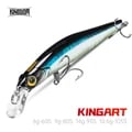 Kingdom Kingart Sinking Minnow Fishing Lures - Realistic Design, Lifelike Action, Various Weight Options, Silent Hard Baits, Durable Construction - Ideal for Sea Bass and Predatory Fish, 6g, 9g, 14g, 18.6g Weights, High-Quality Materials for Saltwater Fishing